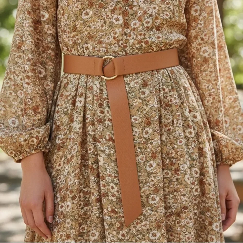 B-Low the Belt Tan Wraparound Belt New